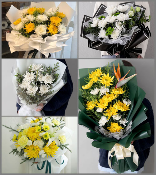 江西赣州于都县罗江乡白事花束代送
